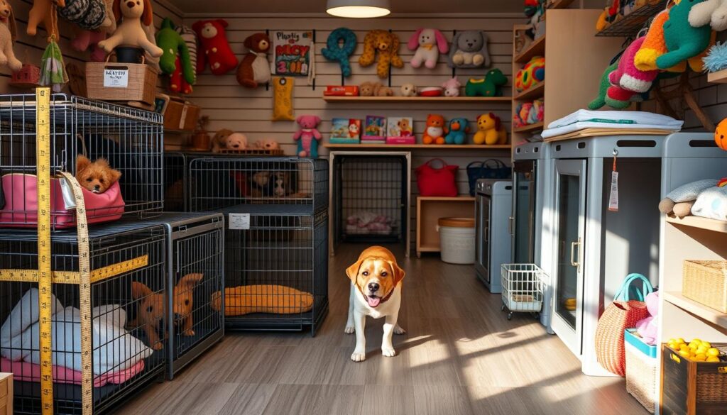 choosing dog crate size